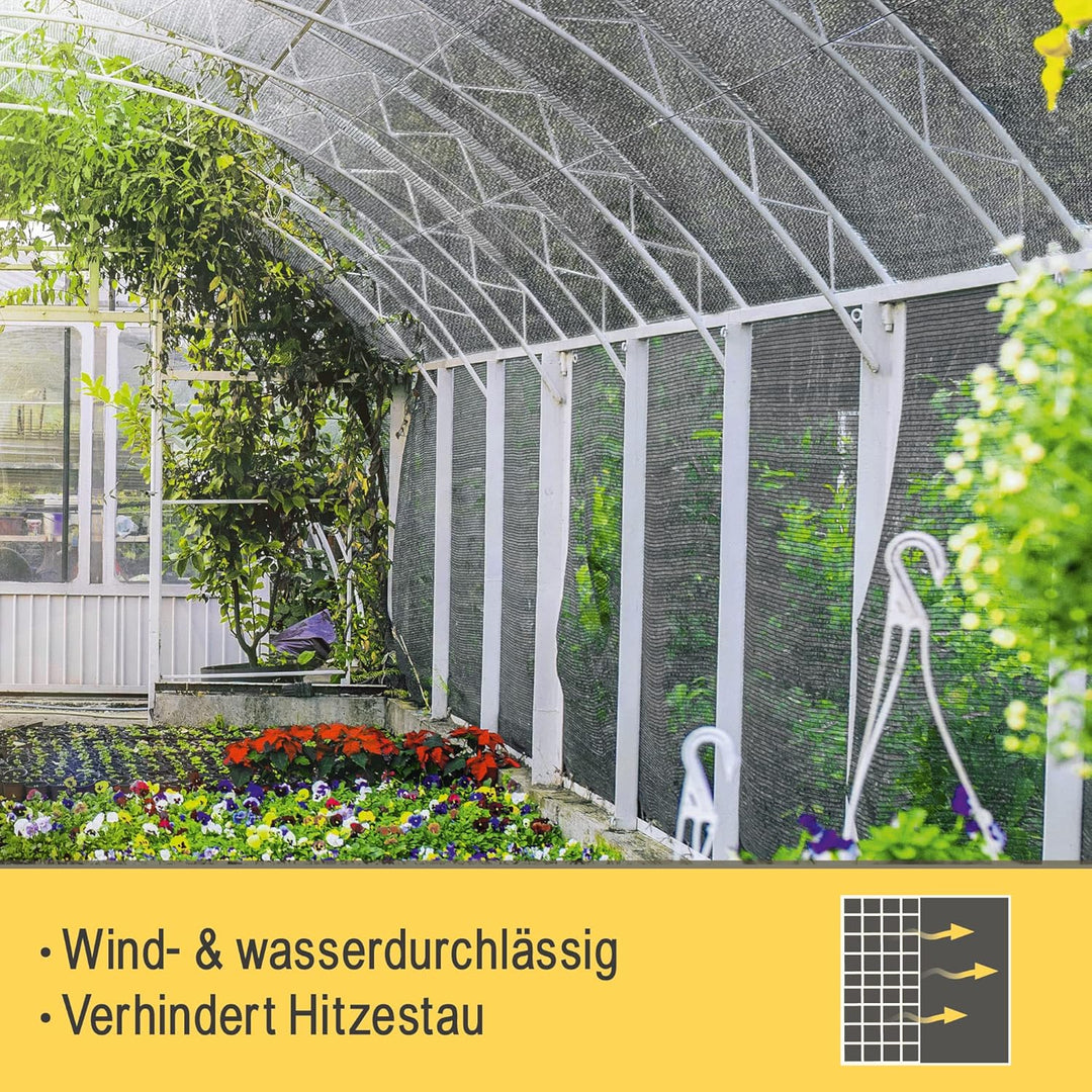 Sol Royal Schattennetz 25m x 2m Schattiergewebe 165g/m² – Blickdichter Sonnenschutz mit UV-Schutz &