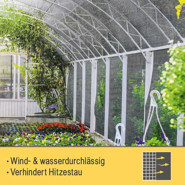 Sol Royal Schattennetz 25m x 2m Schattiergewebe 165g/m² – Blickdichter Sonnenschutz mit UV-Schutz &