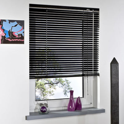 Garduna ALU Jalousie # schwarz 100 x 160cm # - viele Farben & Grössen 100x160cm Schwarz, 100x160cm S
