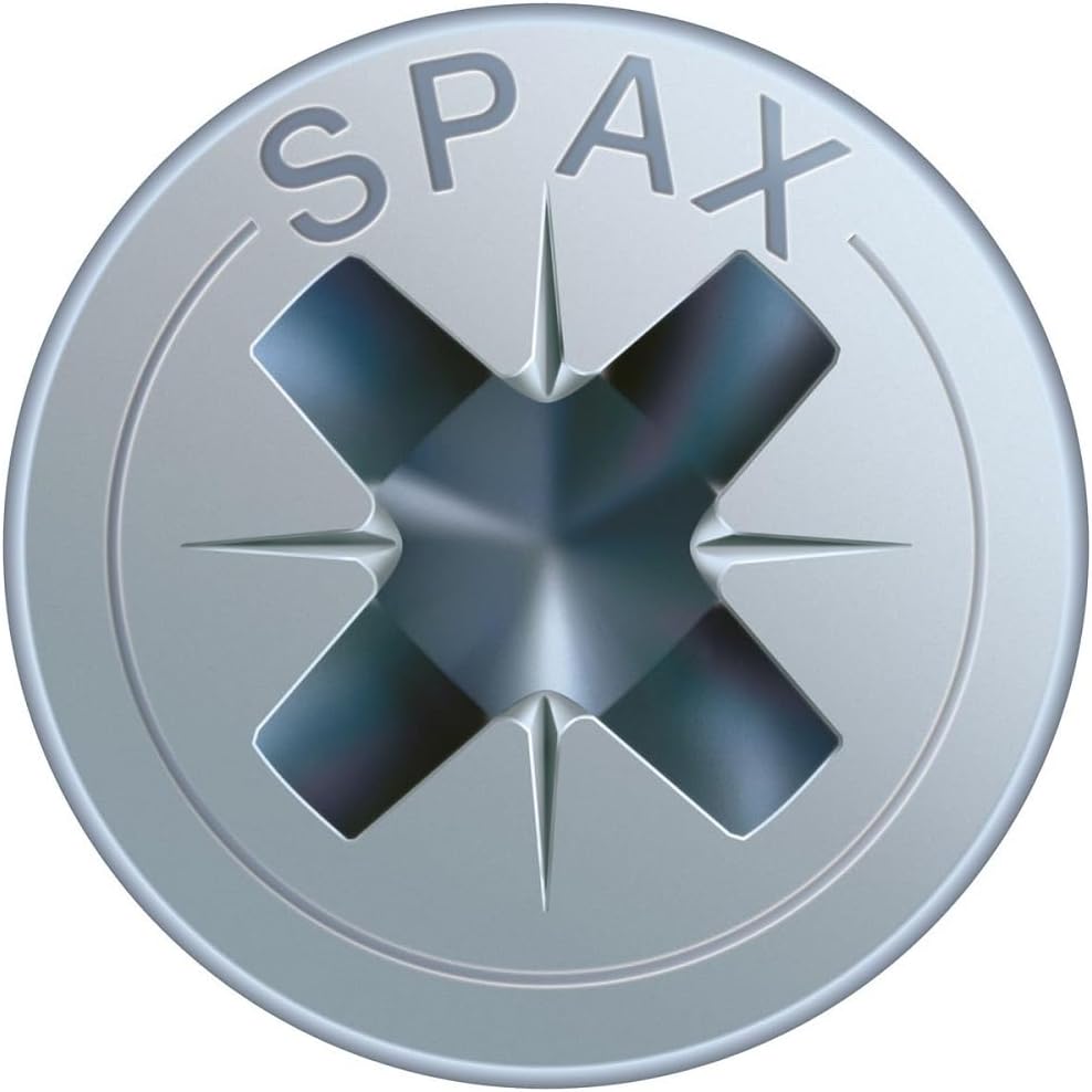 SPAX Universalschraube, 4,0 x 70 mm, 500 Stück, Kreuzschlitz Z2, Senkkopf, Vollgewinde, 4CUT, WIROX