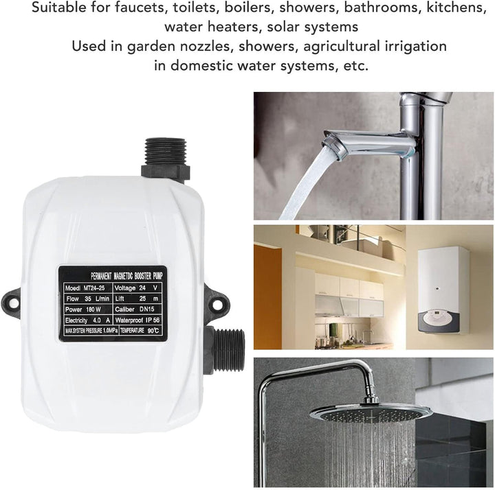 Wasserdruckerhöhungspumpe High Lift 180W Haushaltsautomatische Home Booster Pump DC 24V