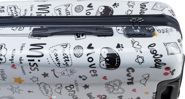 Xonic Design Reisekoffer - Hartschalen-Koffer mit 360° Leichtlauf-Rollen - hochwertiger Trolley mit