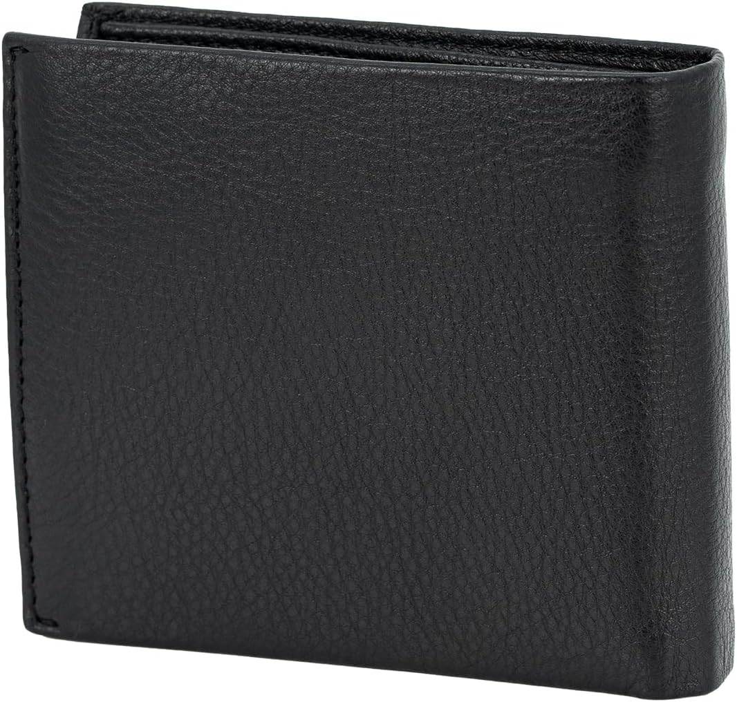 LINDENMANN Portemonnaie Herren Leder/Geldbeutel Herren, RFID, Rindleder, schwarz