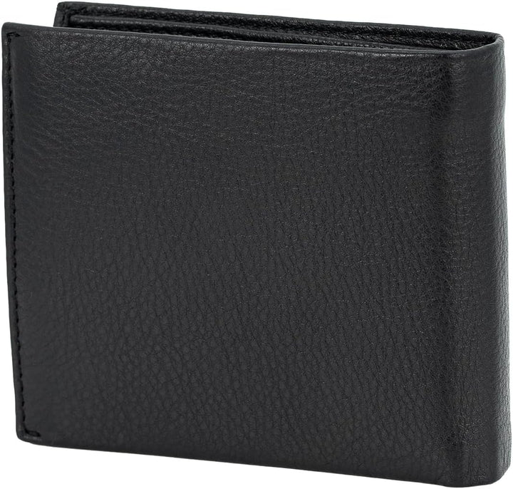 LINDENMANN Portemonnaie Herren Leder/Geldbeutel Herren, RFID, Rindleder, schwarz