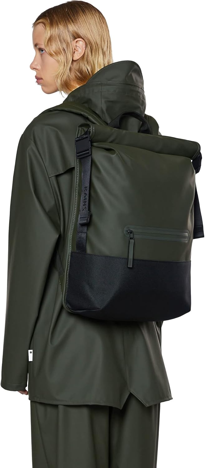 RAINS Unisex Trail Rolltop Backpack Reisen und Arbeit Einheitsgrösse Multicolor, Einheitsgrö&#x