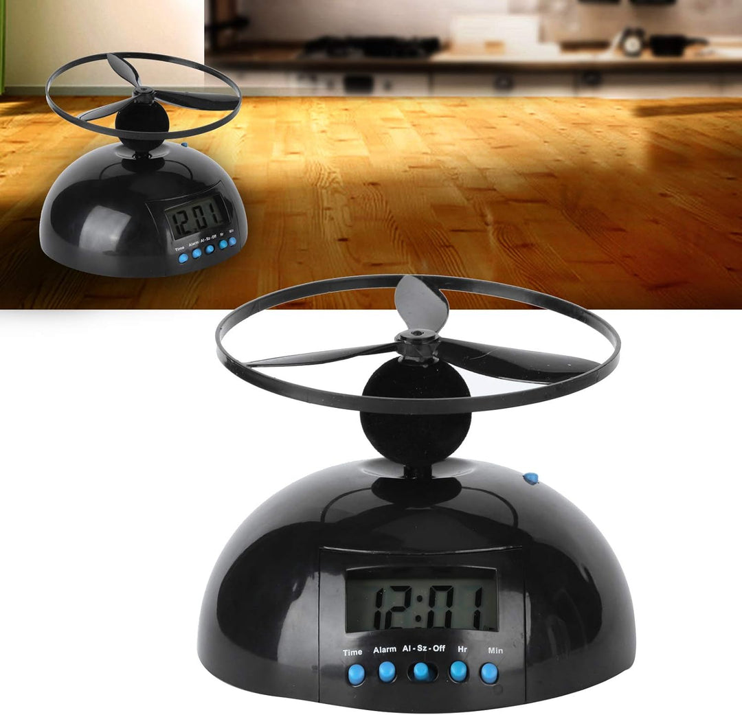 Fliegender Wecker, Propeller-Wecker, Digitale Tragbare Uhr Mit Heller Hintergrundbeleuchtung, Weckuh