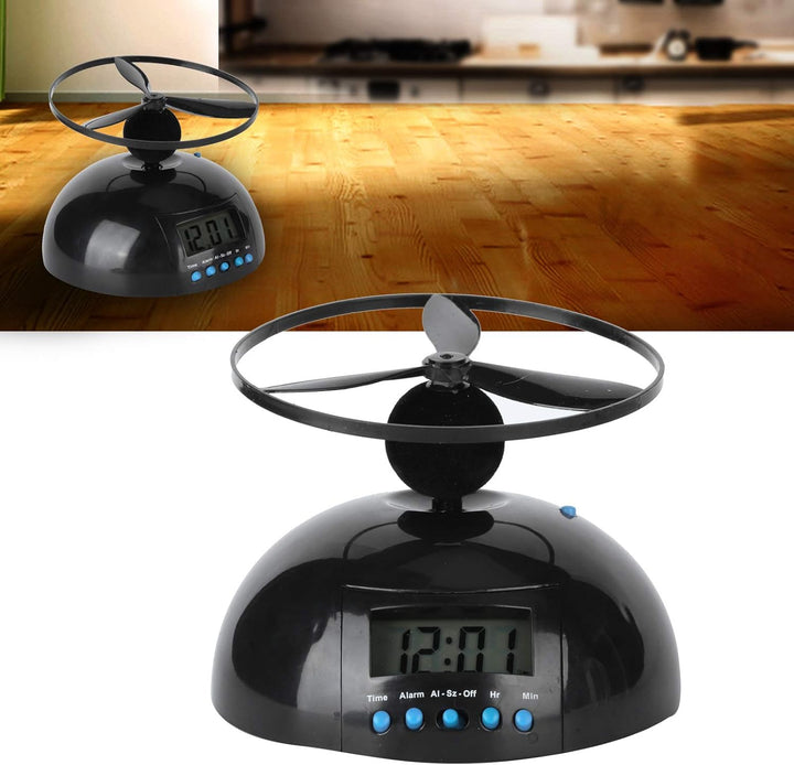 Fliegender Wecker, Propeller-Wecker, Digitale Tragbare Uhr Mit Heller Hintergrundbeleuchtung, Weckuh