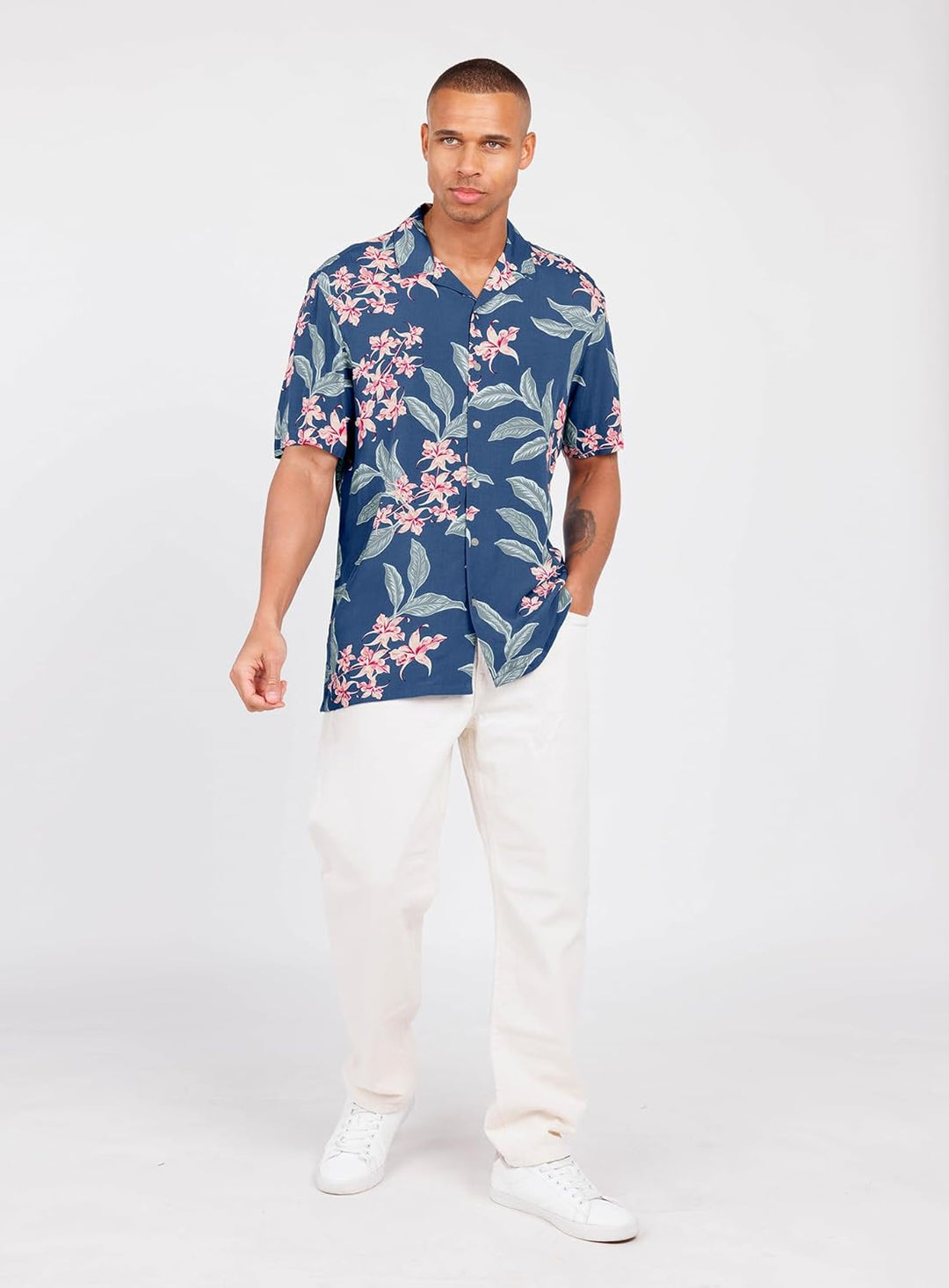 KEY LARGO Herren MSH Trinidad Shortsleeve Hemden M Dark Blue (1201), M Dark Blue (1201)