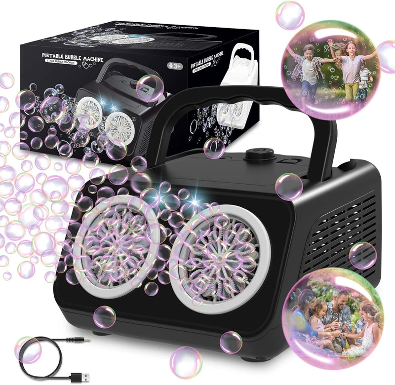 PANACARE 2.0 Automatische Seifenblasenmaschine, Tragbar Professional Bubble Machine 20000+ Bubbles/M