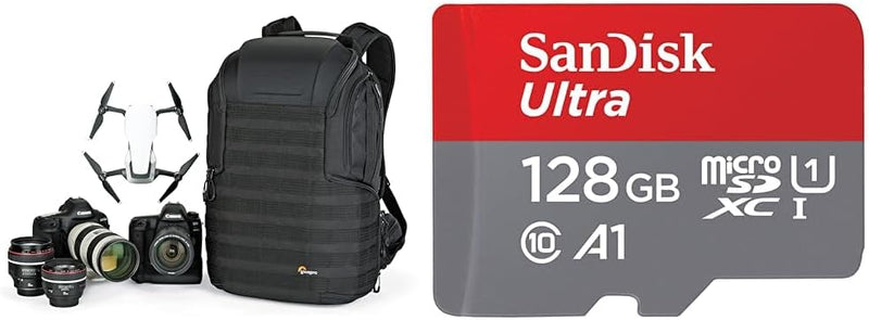 Lowepro ProTactic 450 AW II Modularer Rucksack mit Allwetterhülle & SanDisk Ultra Android microSDXC