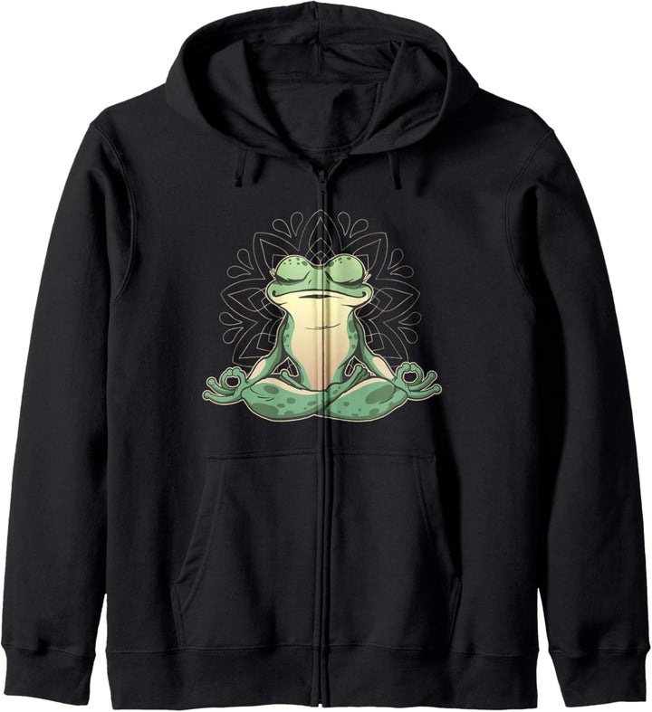 Frosch, Yoga, Meditation Kapuzenjacke