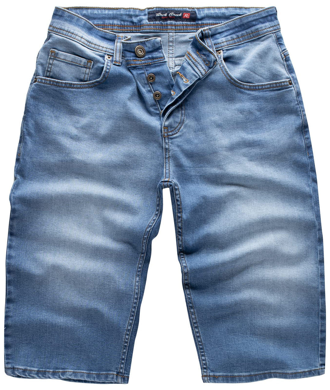 Rock Creek Herren Shorts Jeansshorts RC-2359, 29W Mittelblau