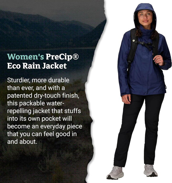 Marmot Damen PreCip Eco Jacket, Wasserdichte Regenjacke, winddichter Regenmantel, atmungsaktiver, fa
