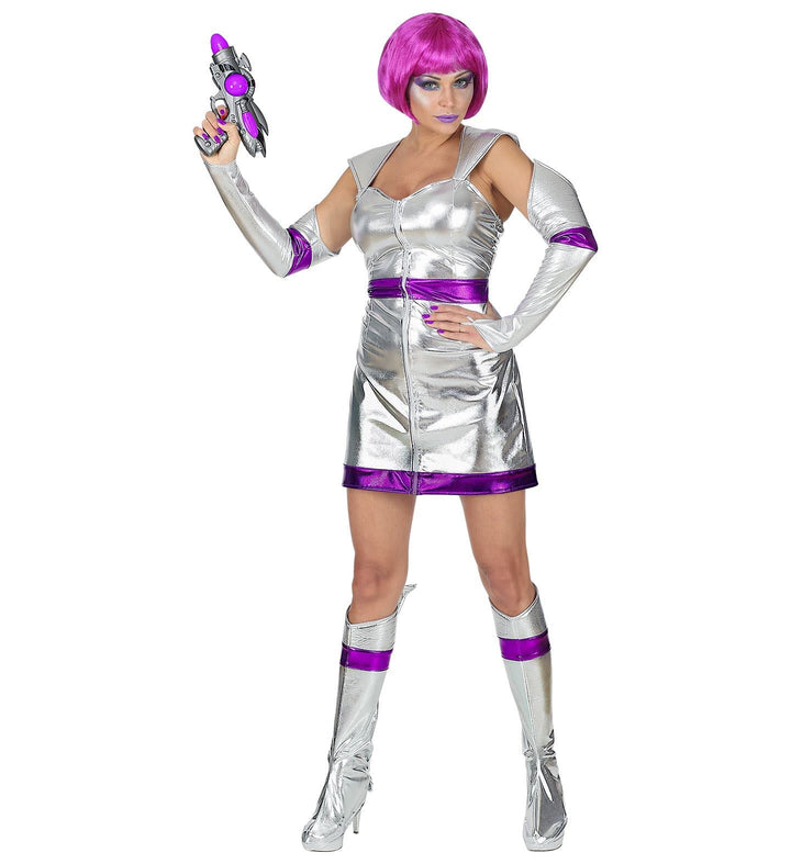 WIDMANN 69499 COSTUME SPACE GIRL XS VESTITO ARGENTO #6949, XS