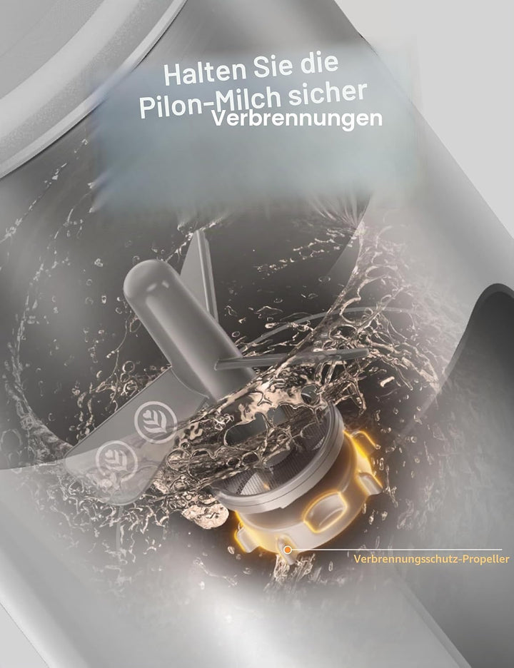 DREO Milchaufschäumer, 8-in-1 Milchschäumer Elektrisch für Latte, Cappuccino, heisse Schokolade mit