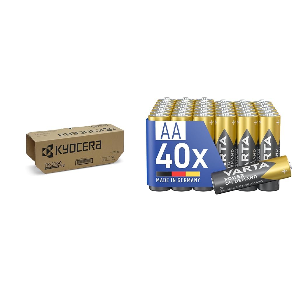Kyocera TK-3160 Original Toner-Kartusche Schwarz 1T02T90NL1. Kompatibel für ECOSYS M3145dn & VARTA B