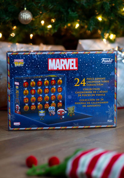 Funko POP Weihnachts-Adventskalender 2022: Marvel mit 24 Tagen Überraschung Pocket POP! Figurine Toy