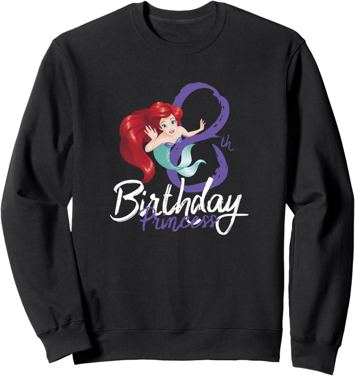 Disney Little Mermaid Ariel 8th Birthday Princess Sweatshirt