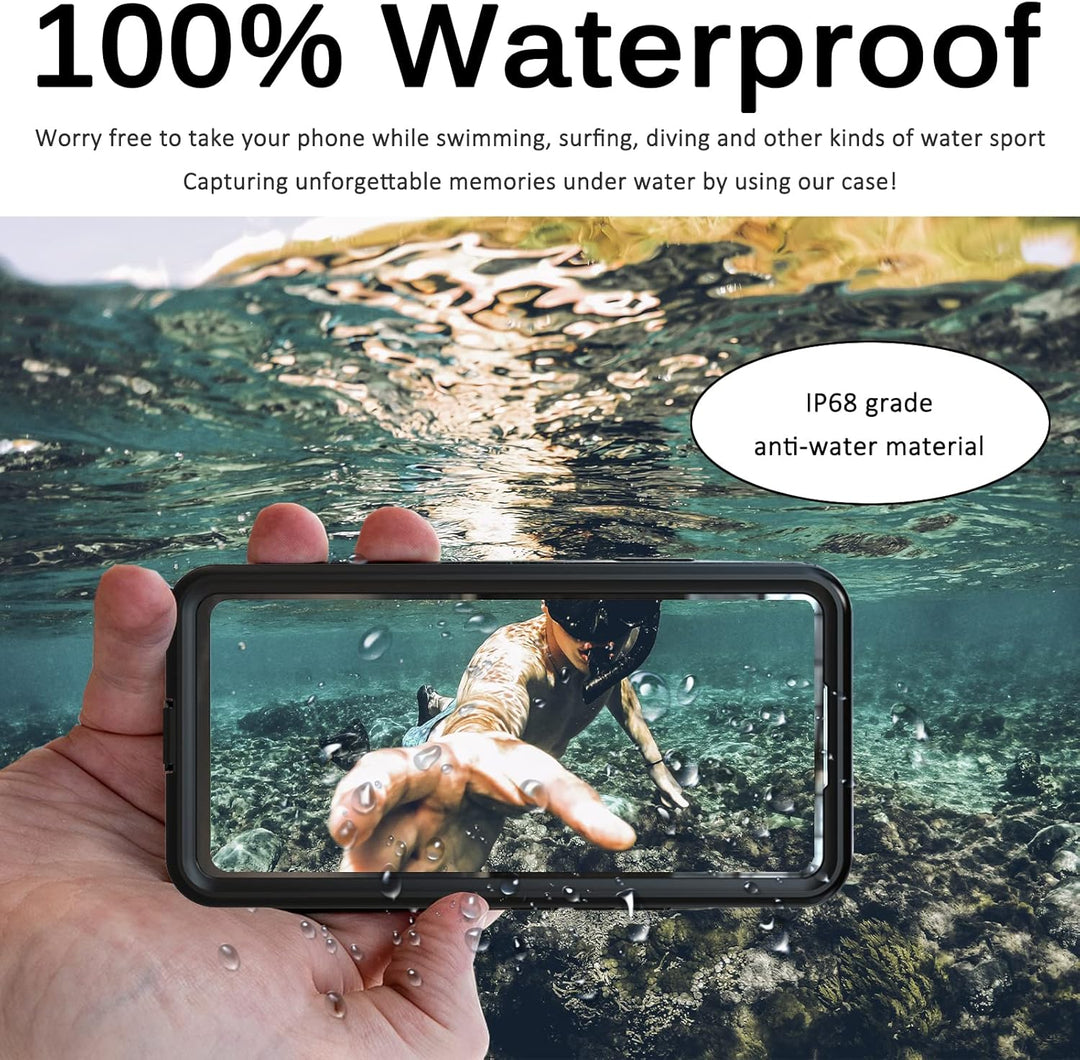Miimall IP68 Wasserdicht Handyhülle Kompatibel mit Samsung Galaxy A54 Hülle, Galaxy A54 Hülle mit Di