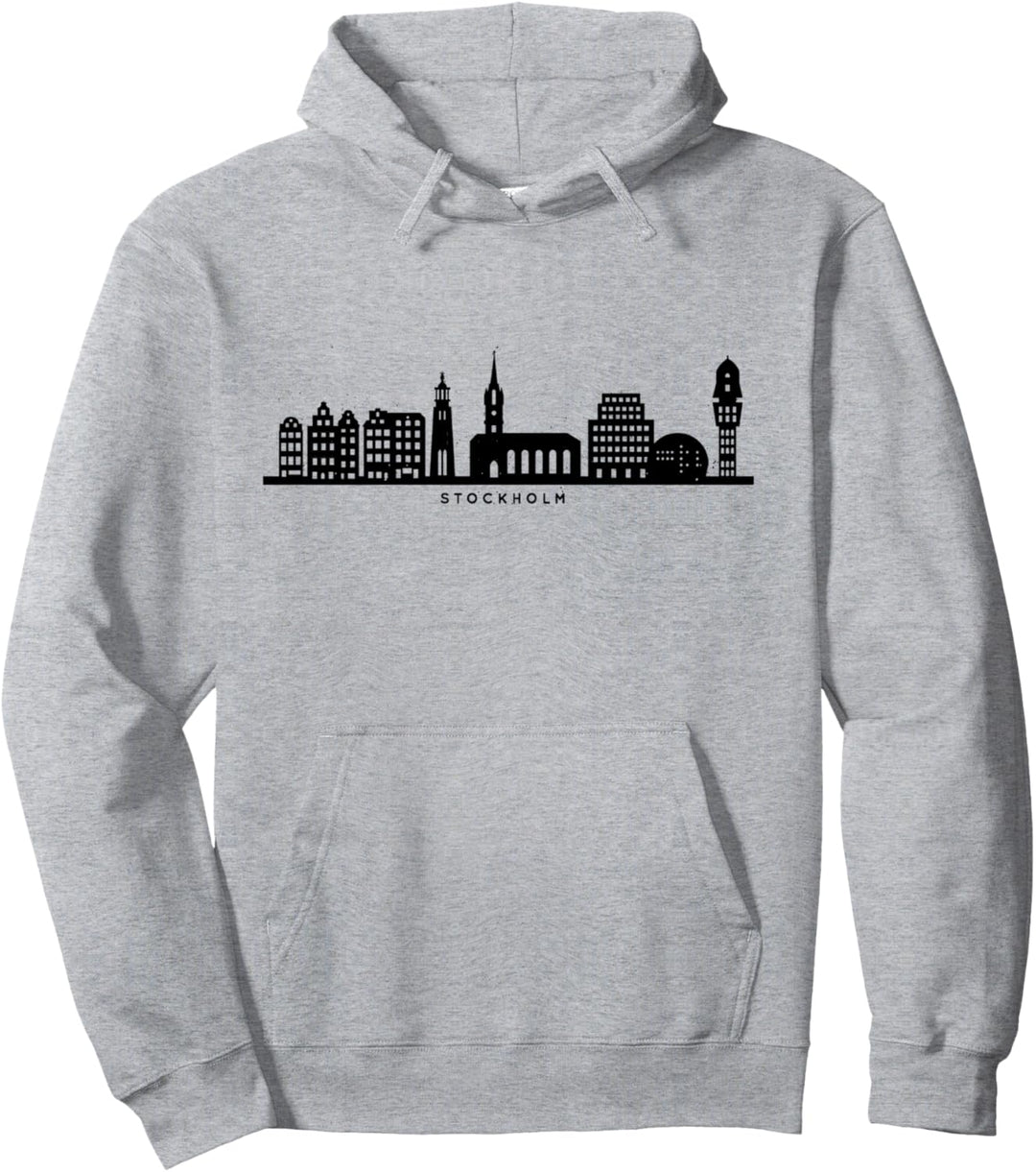 Stockholm Skyline Schwedisches Souvenir Urlaub Schweden Pullover Hoodie