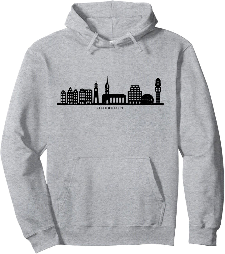 Stockholm Skyline Schwedisches Souvenir Urlaub Schweden Pullover Hoodie