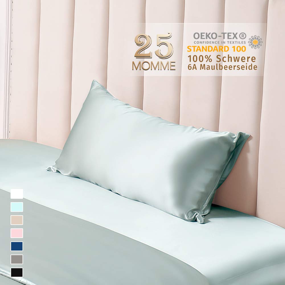 THXSILK 25 Momme Seide Kissenbezug für Haar und Haut - Maulbeerseide Kissenbezug - Hypoallergen mit