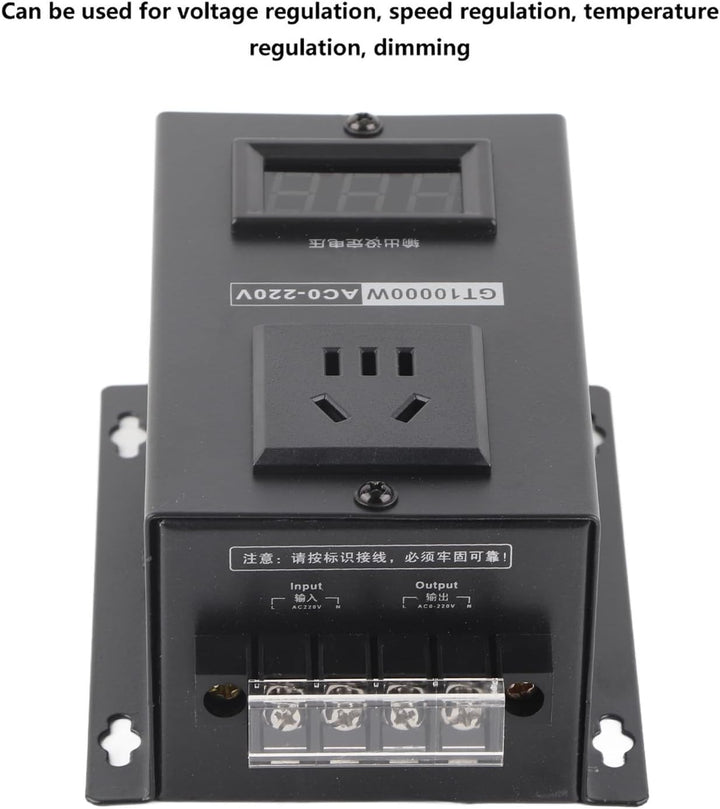 AC 220 V Spannungsregler 10000W Hochpräziser einstellbarer elektronischer Thyristor-Spannungsregler