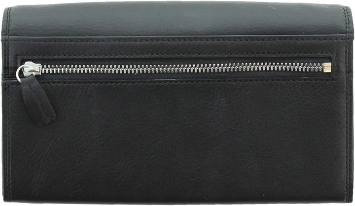 BRAUN BÜFFEL Geldbörse Golf 2.0 - aus echtem Leder (schwarz, 9 Fächer, Large)