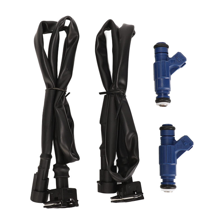 Qiilu 1202863 Einspritzdüsen-Set mit Zopfkabelbaum für Polaris Ranger 700 2005-2009 für Polaris RZR