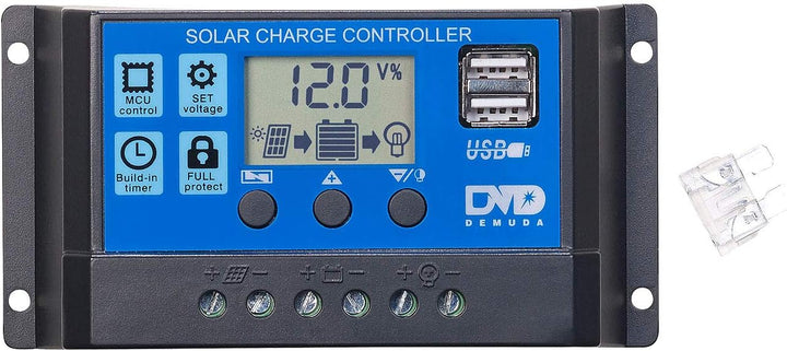 revolt Solarpanel 20 Watt: Solarpanel (20 W) mit Akku, Laderegler und 230-V-Wandler (Solarpanel mit