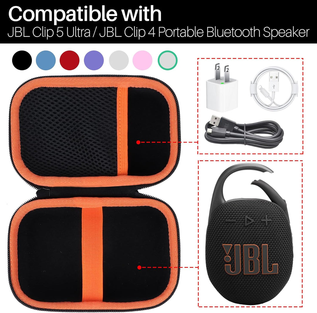 Lebakort Hart Reise Schutz Hülle Etui Tasche für JBL Clip 5 /JBL Clip 4 / JBL Clip 4 Eco Tragbare wa