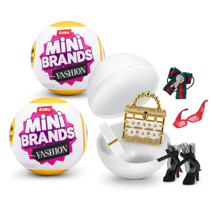 Mini Brands Fashion Serie 2 von ZURU 2er-Pack, Überraschungskapsel, Miniaturen von Mode, Taschen und