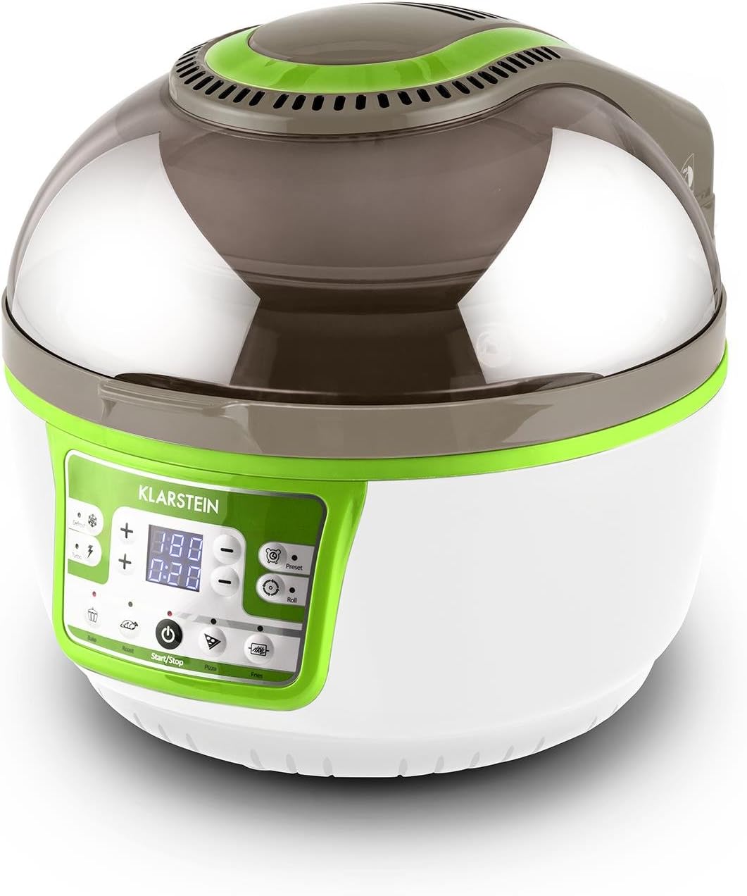 Klarstein VitAir Heissluftfritteuse Fritteuse, 1400 Watt, fett-frei Frittieren + Backen + Grillen +