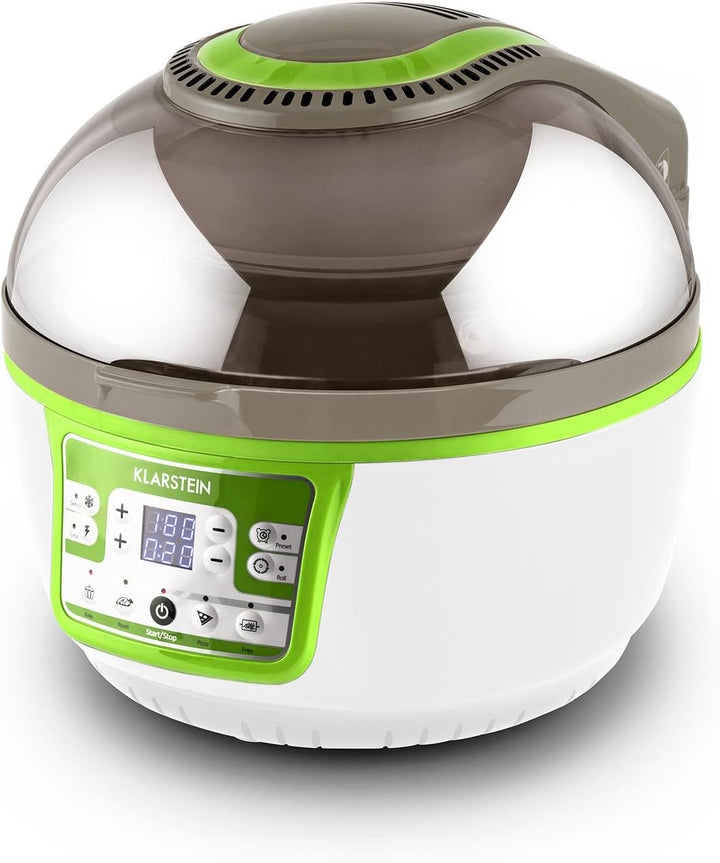 Klarstein VitAir Heissluftfritteuse Fritteuse, 1400 Watt, fett-frei Frittieren + Backen + Grillen +