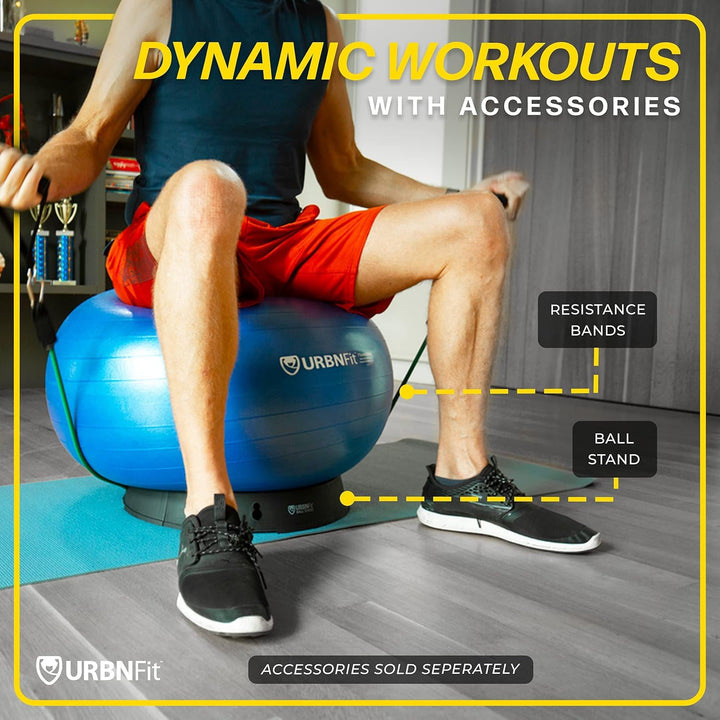 URBNFit Gymnastikball – Yoga-Ball für Workout, Schwangerschaftsstabilität, Anti-Burst, Schweizer Bal