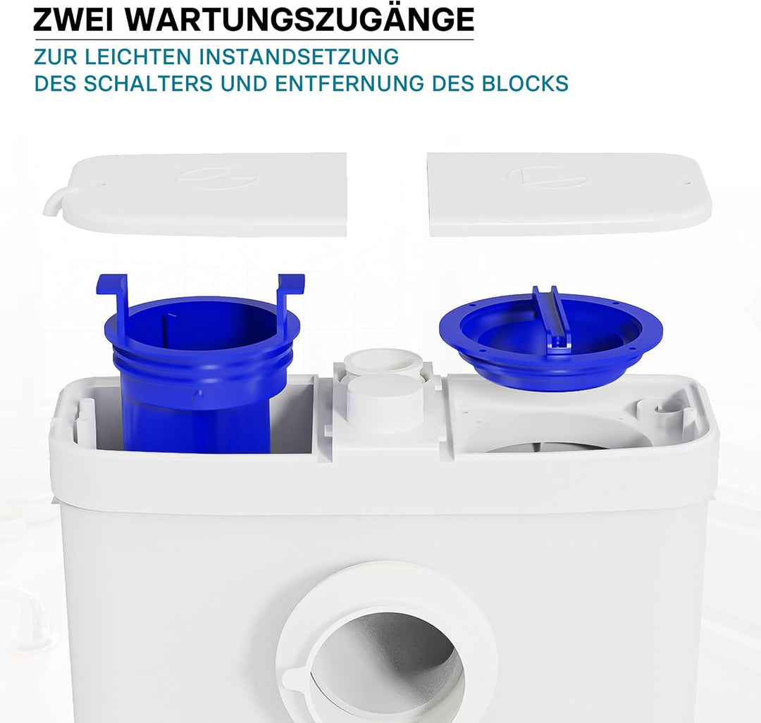 XPOtool 3/1 Hebeanlage mit Frontanschluss, 450W Förderhöhe 7,5m, für Schmutzwasser & Fäkalien