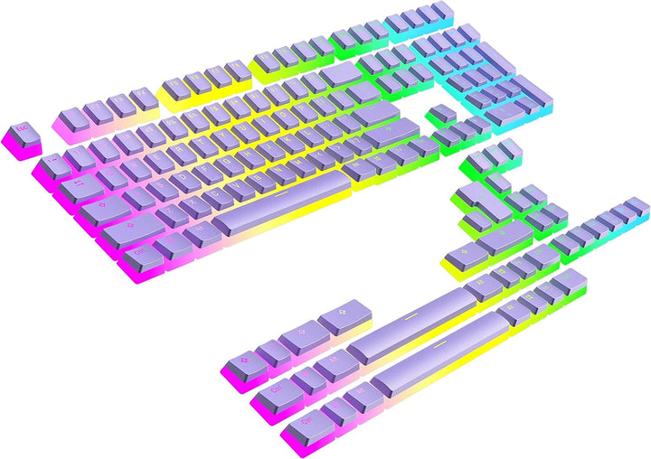 Ranked Pudding v2 PBT-Tastenkappen | 145 Double Shot Transluzent ANSI US- und ISO-Layout | OEM-Profi