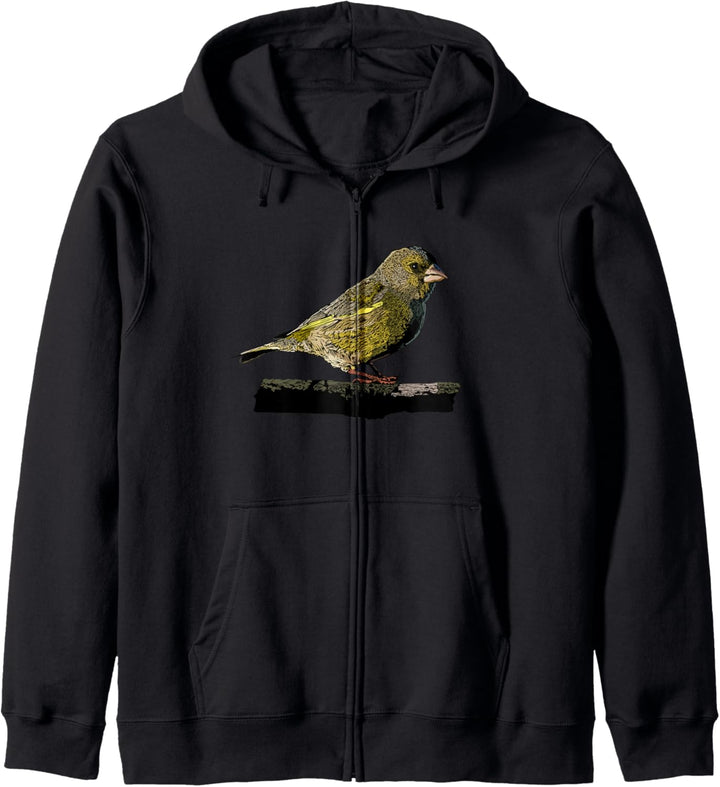 Grünfink Vogel Beobachten Sperling Ornithologie Geschenke Kapuzenjacke