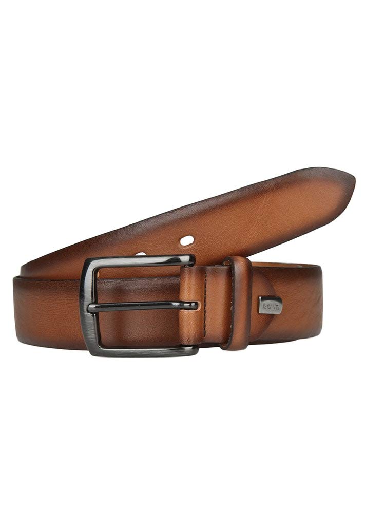 LLOYD Men's Belts Gürtel Herrengürtel Ledergürtel Cognac 6835, Naturtöne