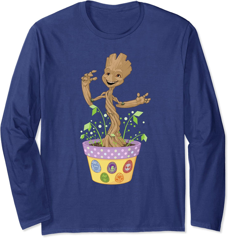 Marvel Guardians of the Galaxy Groot Easter Egg Langarmshirt