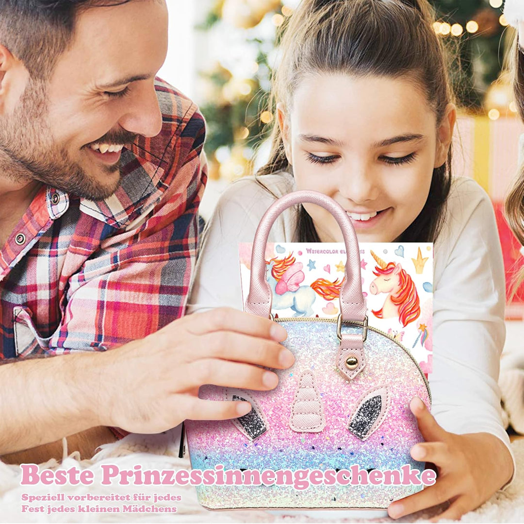 Kinderschminke Set - Schminkkoffer Mädchen Spielzeug, Make Up Set, Halloween Weihnachts Geburtstags