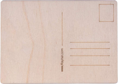 Rayher Hobby Rayher Hobby Rayher Holz Postkarte, 14,8x10,5x0,3cm, 26 Stück, FSC 100% Postkarten aus