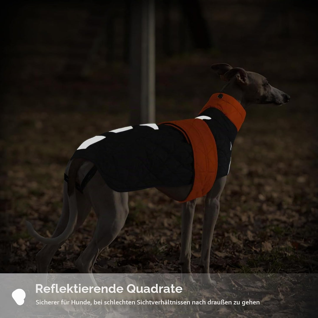 wasserdichte Salukis Mäntel, Hundepullover Fleece Windhund Jacke Schneeanzug Windhund Winter Outfit