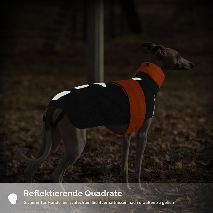 wasserdichte Salukis Mäntel, Hundepullover Fleece Windhund Jacke Schneeanzug Windhund Winter Outfit