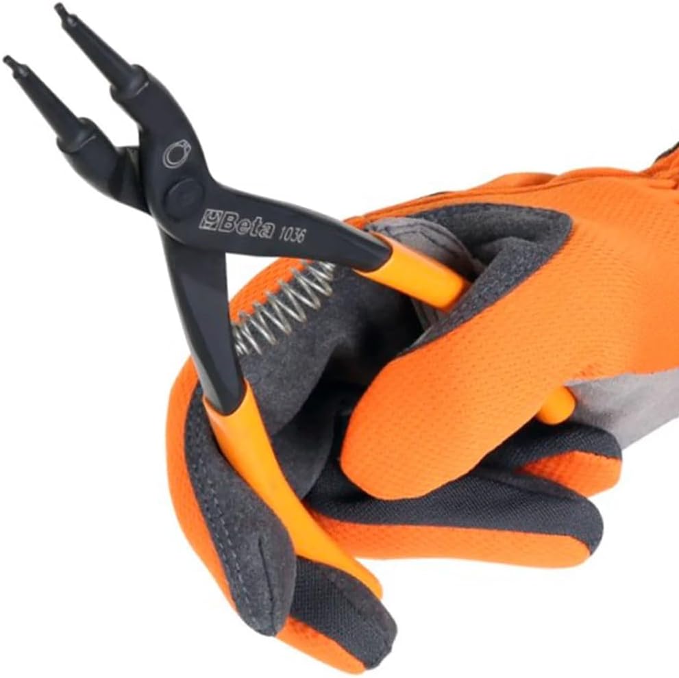 Beta 1036 225 - Zangen mit geraden backen, für sicherungsringe mit aussenspannung, griffe mit PVC-üb