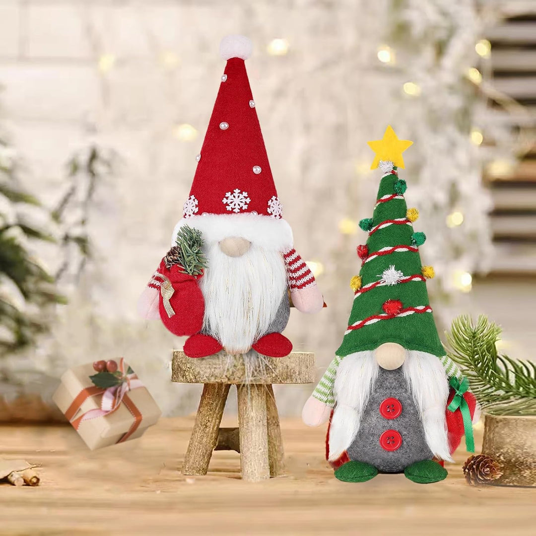 Weihnachtswichtel, 2 Stücke Weihnachten Deko Wichtel Weihnachtsmann, Weihnachtsdeko Plüsch Wichtel f