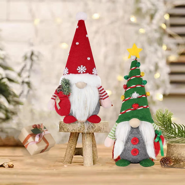Weihnachtswichtel, 2 Stücke Weihnachten Deko Wichtel Weihnachtsmann, Weihnachtsdeko Plüsch Wichtel f