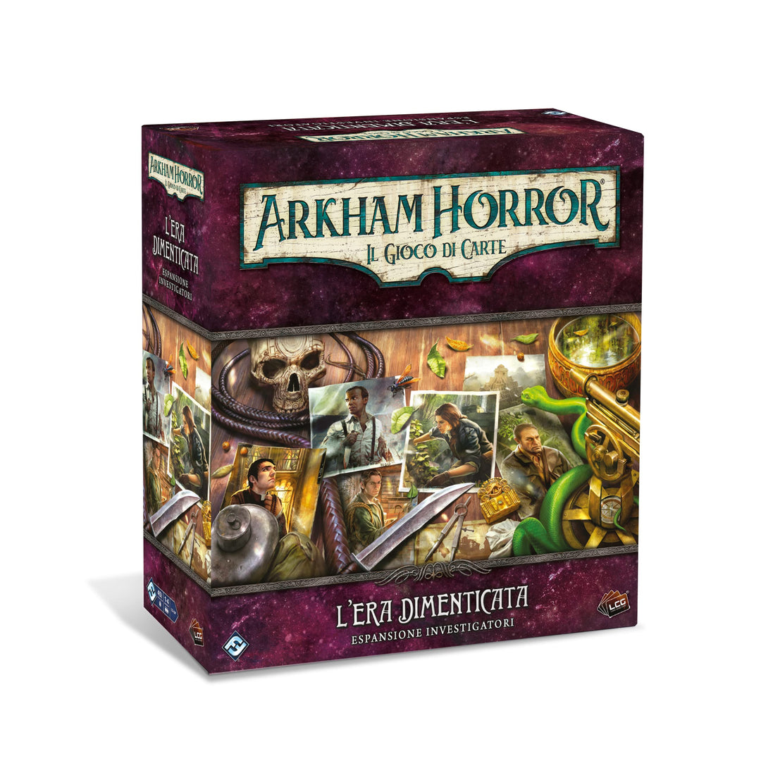 Asmodee - Arkham Horror, Das Kartenspiel: Die Vergessene Ära - Erweiterung Ermittler, 1-4 Spieler, 1