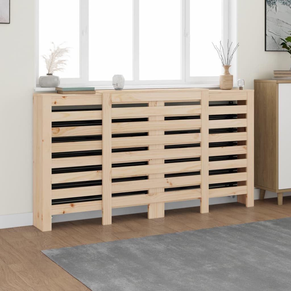 vidaXL Heizkörperverkleidung Lamellen-Design Heizungsabdeckung Heizungsverkleidung Heizung Abdeckung