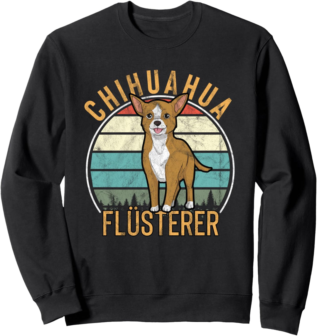 Retro Chihuahua Flüsterer Kleine Hunde Vintage Sweatshirt